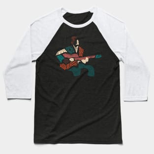 Abstract Guitarist Modern Style Baseball T-Shirt